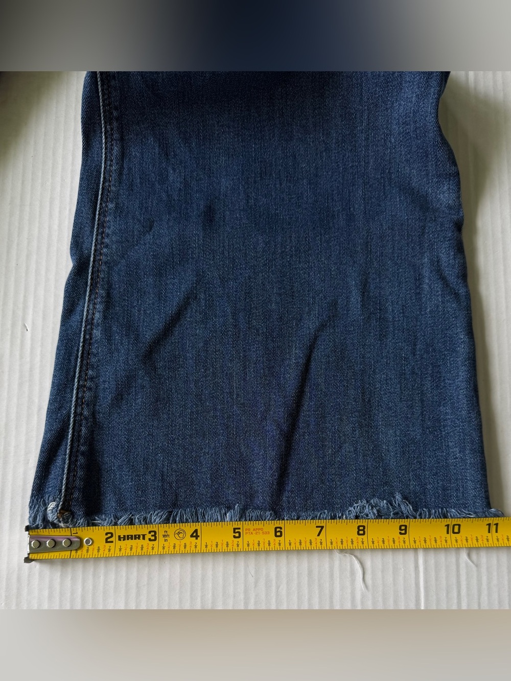 KUT‎ From The Kloth Stella Fab Ab Flare Jean High Rise Distressed Raw Hem Sz 14 - Picture 9 of 10